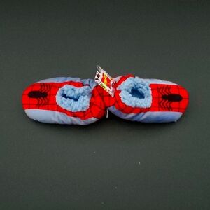 Marvel Comics NWT Spidey Red & Blue Fuzzy Babba Slipper Socks, Size 4 1/2-7 1/2
